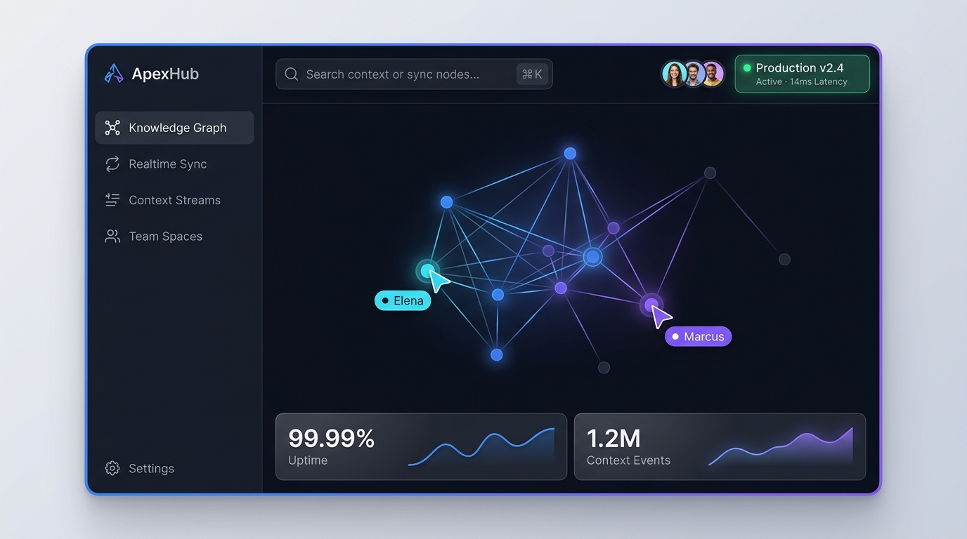 ApexHub Production UI Dashboard
